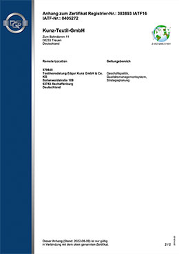 Zertifikat IATF 16949:2016 (Seite 2)